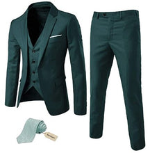 Load image into Gallery viewer, Men's 3 Piece Slim Fit Suit Set with BONUS Tie - Natural Colors