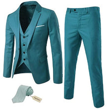 Load image into Gallery viewer, Men's 3 Piece Slim Fit Suit Set with BONUS Tie - Natural Colors