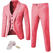 Load image into Gallery viewer, Men's 3 Piece Slim Fit Suit Set - Vibrant Colors