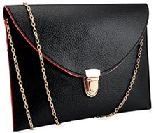 Load image into Gallery viewer, Crossbody Clutch with Gold Chain Strap
