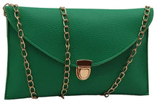 Load image into Gallery viewer, Crossbody Clutch with Gold Chain Strap