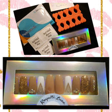 Load image into Gallery viewer, Press-On Nails Kit w/Bonus Pedicure Kit