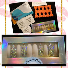 Load image into Gallery viewer, Press-On Nails Kit w/Bonus Pedicure Kit