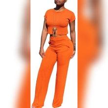 Load image into Gallery viewer, 2 Piece Belly Top and Pants