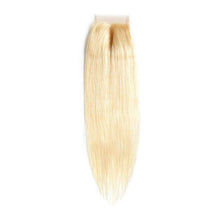 Load image into Gallery viewer, Russian Blonde Brazilian Straight Closure