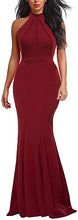 Load image into Gallery viewer, Women's Elegant Halter Neck Sleeveless Mermaid Long Evening Dress