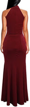 Load image into Gallery viewer, Women's Elegant Halter Neck Sleeveless Mermaid Long Evening Dress