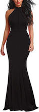 Load image into Gallery viewer, Women's Elegant Halter Neck Sleeveless Mermaid Long Evening Dress