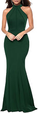 Load image into Gallery viewer, Women's Elegant Halter Neck Sleeveless Mermaid Long Evening Dress
