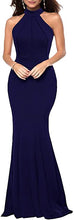 Load image into Gallery viewer, Women's Elegant Halter Neck Sleeveless Mermaid Long Evening Dress