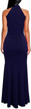Load image into Gallery viewer, Women's Elegant Halter Neck Sleeveless Mermaid Long Evening Dress