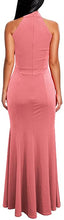 Load image into Gallery viewer, Women's Elegant Halter Neck Sleeveless Mermaid Long Evening Dress