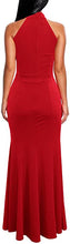Load image into Gallery viewer, Women's Elegant Halter Neck Sleeveless Mermaid Long Evening Dress