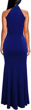 Load image into Gallery viewer, Women's Elegant Halter Neck Sleeveless Mermaid Long Evening Dress