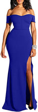Load image into Gallery viewer, Women's Off-Shoulder Mermaid Gown