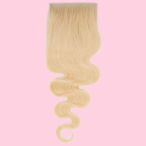 Russian Blonde Body Wave Closure