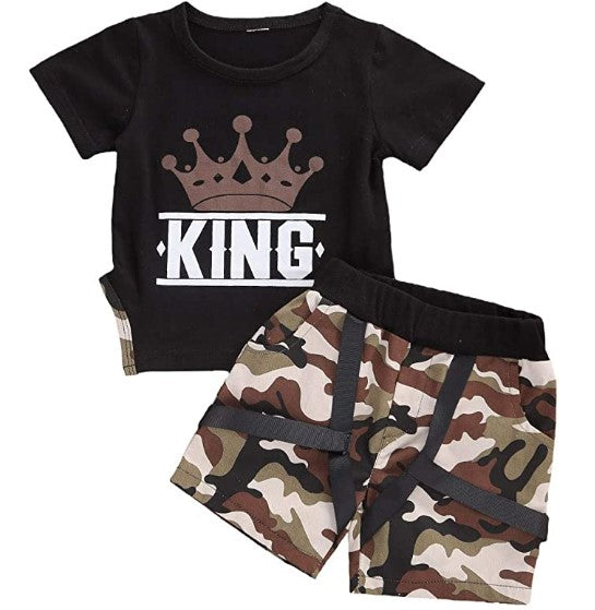 Boy's 2 Piece Top and Shorts