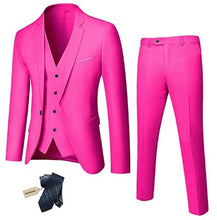 Load image into Gallery viewer, Men&#39;s 3 Piece Slim Fit Suit Set - Vibrant Colors
