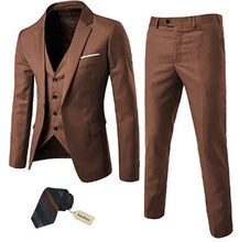 Load image into Gallery viewer, Men&#39;s 3 Piece Slim Fit Suit Set - Vibrant Colors
