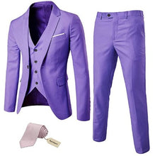 Load image into Gallery viewer, Men&#39;s 3 Piece Slim Fit Suit Set - Vibrant Colors
