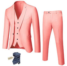 Load image into Gallery viewer, Men&#39;s 3 Piece Slim Fit Suit Set - Vibrant Colors
