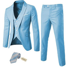 Load image into Gallery viewer, Men&#39;s 3 Piece Slim Fit Suit Set - Vibrant Colors
