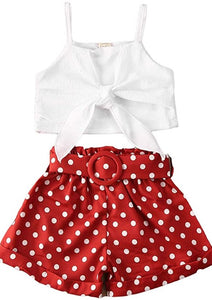 Baby Girls 2 Piece Crop Top and Shorts