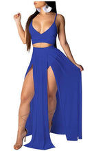 Load image into Gallery viewer, 2 Piece Belly Top with Long Skirt
