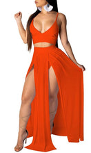 Load image into Gallery viewer, 2 Piece Belly Top with Long Skirt
