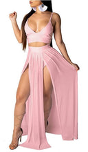 Load image into Gallery viewer, 2 Piece Belly Top with Long Skirt
