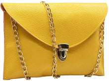 Load image into Gallery viewer, Crossbody Clutch with Gold Chain Strap
