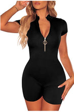 Load image into Gallery viewer, Front Zipper Romper
