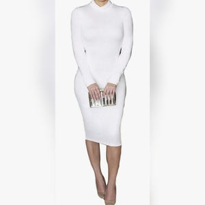 Turtleneck Sweater Bodycon Dress