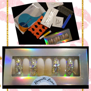 Press-On Nails Kit w/Bonus Pedicure Kit